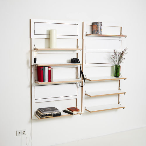Regalsystem für Einzelhandel - Fläpps Regal/Shelf - AMBIVALENZ - für Bibliotheken / für Büro / für Museen