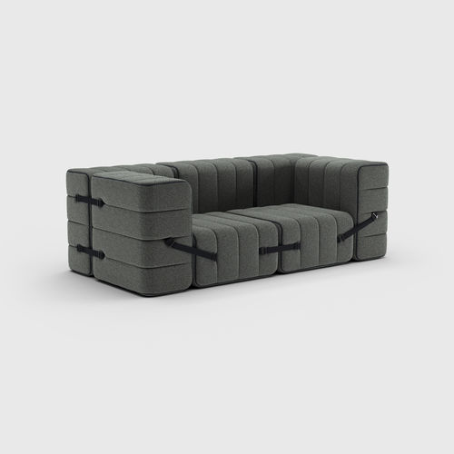 Modulsofa - CURT: SET 7  - AMBIVALENZ - Bett / modern / Stoff