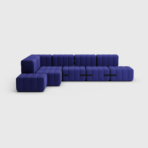 Modulsofa - CURT: SET 12  - AMBIVALENZ - Bett / modern / Stoff