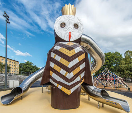 Drehende Rutsche - STOCKHOLM - atlantics GmbH - für Spielplätze / Edelstahl / rohrförmig