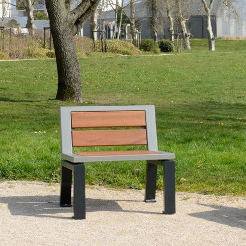 Moderner Sessel für den urbanen Raum - ZÉO  - univers & cité | mobilier urbain - Holz / Stahl / für öffentliche Bereiche