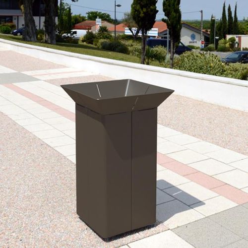 Park-Abfallbehälter - ORIA - univers & cité | mobilier urbain - Stahl / Antiterror / ohne Deckel