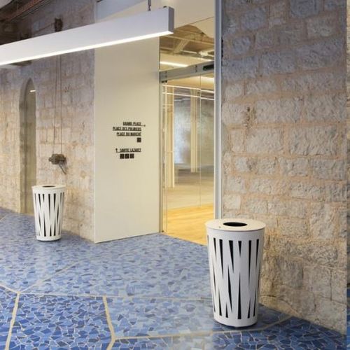 Stahl-Aschenbecher - EVOLUTION - univers & cité | mobilier urbain - Edelstahl / für Außenbereich / für öffentliche Bereiche