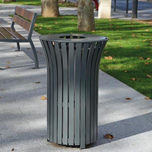 Park-Abfallbehälter - SOLIS  - univers & cité | mobilier urbain - System / wandmontiert / Stahl