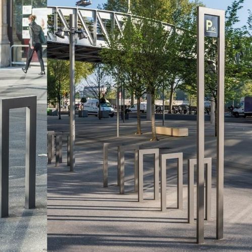 Bodenstehendes Schild - CINÉO - univers & cité | mobilier urbain - Stahl / doppelseitig / für Straße