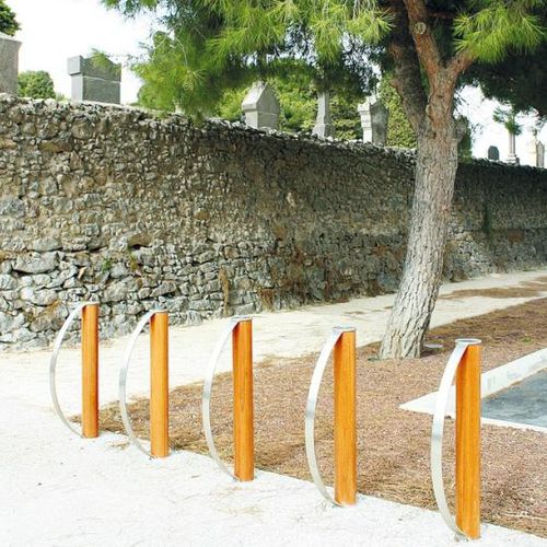 Bodenstehender Fahrradständer - EXOTICA - univers & cité | mobilier urbain - gesichert / für öffentliche Bereiche / Edelstahl