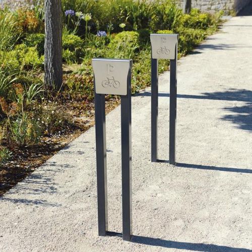 Bodenstehender Fahrradständer - FUSION - univers & cité | mobilier urbain - gesichert / für öffentliche Bereiche / Stahl