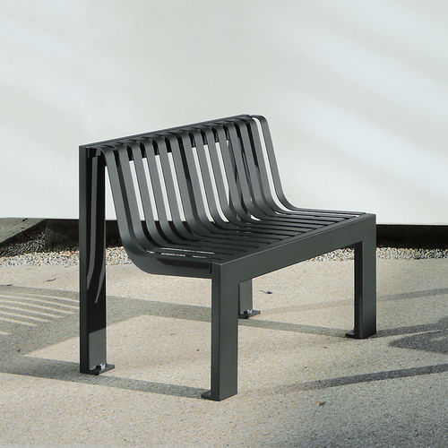 Moderner Sessel für den urbanen Raum - SYNERGIE - univers & cité | mobilier urbain - Stahl / Stahl / für öffentliche Bereiche