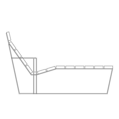 Moderne Liege - KYMO - univers & cité | mobilier urbain - Holz / Stahl / für Außenbereich