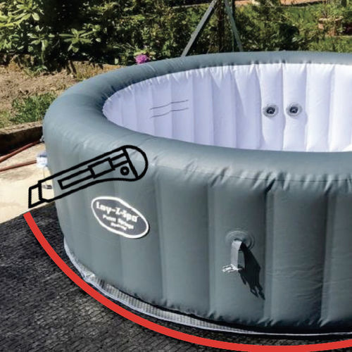 Drainage-Folie / Polypropylen - POOL BASE - BERA B.V. - für Drainage / für Pool / aus recyceltem Material