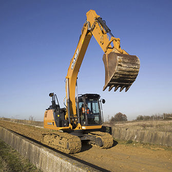Mittelgroßer Bagger - CX160D  - Case Construction - auf Raupen / für Baustelle / Diesel