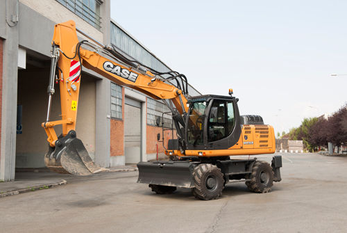 Mittelgroßer Bagger - WX168  - Case Construction - mit Gummireifen / Tier 3 / für Baustelle