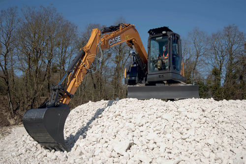 Bagger / mittlere Größe - CX85D SR - Case Construction - auf Raupen / drehbar / mit großer Reichweite