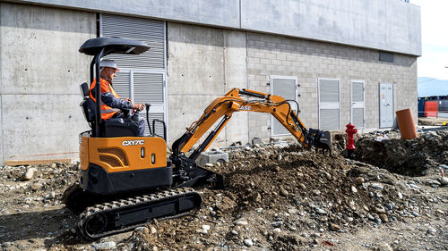 Minibagger - CX17C - Case Construction - auf Raupen / drehbar / für Baustelle