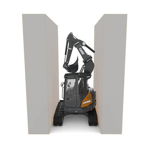 Mittelgroßer Bagger - CX95E - Case Construction - auf Raupen / kompakt / Diesel