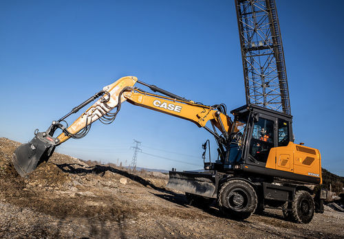 Mittelgroßer Bagger - WX140E - Case Construction - Rad / Multifunktion / Diesel