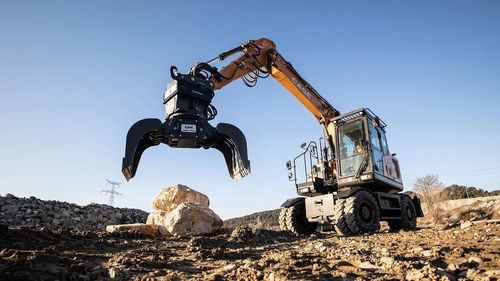 Mittelgroßer Bagger - WX160E - Case Construction - mit Gummireifen / Standard / Diesel