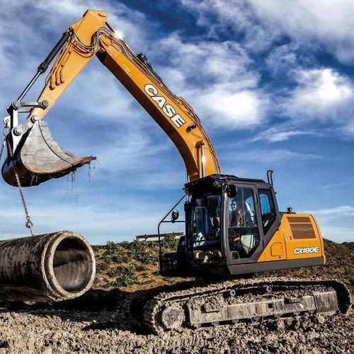 Großformatiger Bagger - CX180E - Case Construction - auf Raupen / für Materialumschlag / kompakt