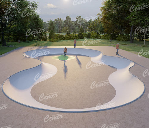 Skatepark Bowl / Beton - XGSP 107 - Cemer Kent Ekipmanlari San. Tic. Ltd. Sti - für Skatepark