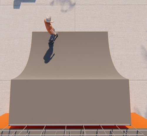 Skateboardrampe für Skatepark - SK 01 - Cemer Kent Ekipmanlari San. Tic. Ltd. Sti