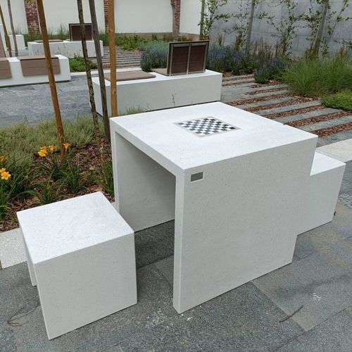 Schachtisch für Außenbereich - Tavolo Scacchi - VASART URBAN DESIGN - modern / Hochleistungsbeton / wasserdicht