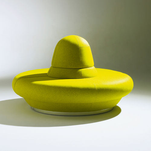 Moderne Polsterbank - UFO - SOCA - Stoff / für Hotels / für Restaurants