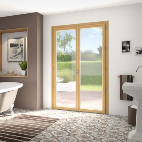 Einflügelige Fenstertür - EXCÉO PREMIUM - FRANCIAFLEX - PVC / PMMA / mit Doppelverglasung