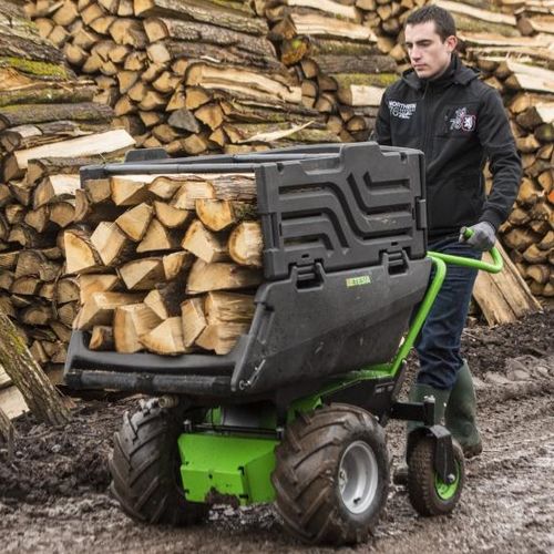 Mini dumper / mit Frontentladung - DONKY - Etesia S.A.S. - Rad / elektrisch