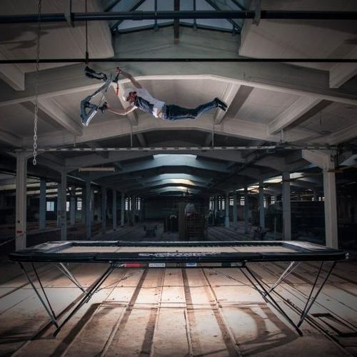 Gymnastik-Trampolin - ULTIMATE "FREESTYLE" - Eurotramp Trampoline Kurt Hack GmbH - rechteckig / für Gewerbegebrauch / für den Innenraum