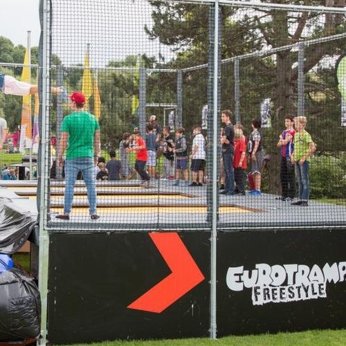 Gymnastik-Trampolin - SET "FREESTYLE" - Eurotramp Trampoline Kurt Hack GmbH - rechteckig / für Gewerbegebrauch / für den Innenraum