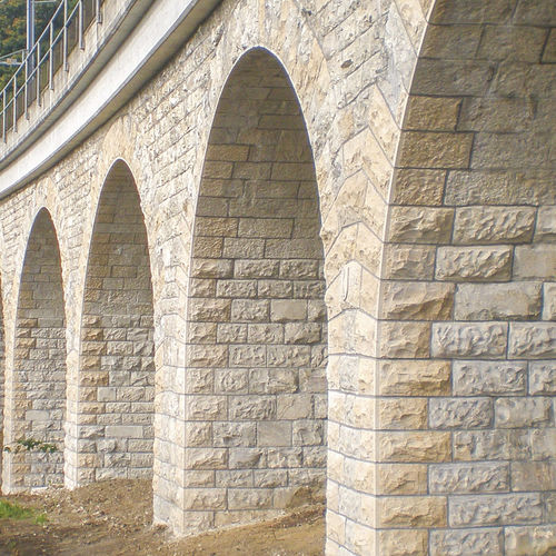 Kalkstein-Verblender - DIETFURTER GALA ROCKFACE  - Franken-Schotter GmbH & Co. KG - Außen / texturiert