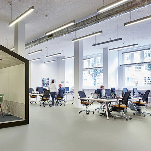 Linoleum-Bodenbelag - MARMOLEUM DECIBEL - Forbo Flooring Systems - für den Innenraum / für Büro / für Treppenstufen