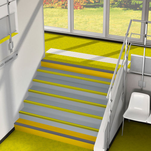 Vinyl-Stufenbelag - SARLON COMPLETE - Forbo Flooring Systems - rutschfest / hochbeständig