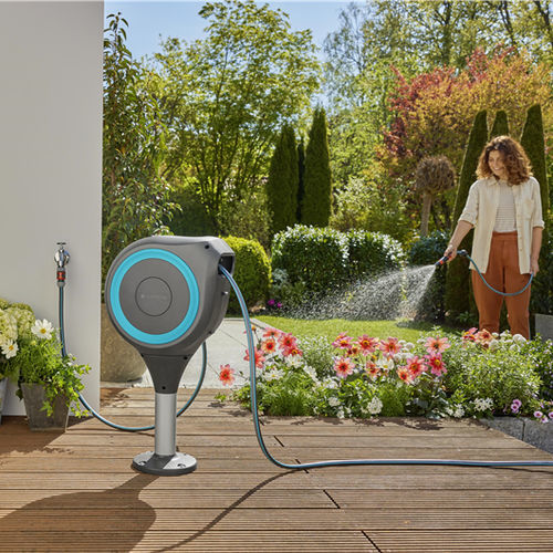 Kunststoff-Gartenschlauchtrommel - 18605-20 - GARDENA Deutschland GmbH - platzsparend