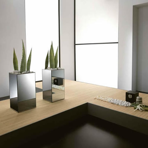 Metall-Pflanzkübel - LINGO - TONELLI Design - rechteckig / modern / für den Innenraum