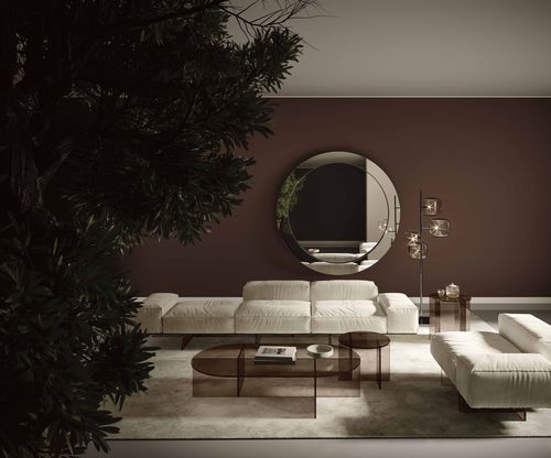 Modulsofa - SOFT GLASS - TONELLI Design - Eck / originelles Design / Stoff