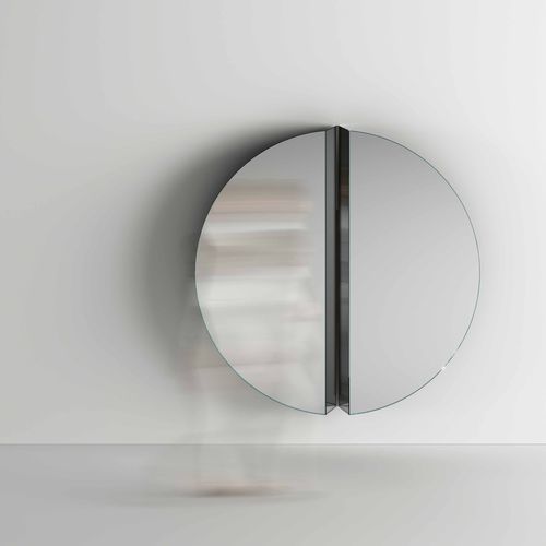 Wandmontierter Spiegel - SPLIT - TONELLI Design - originelles Design / rechteckig / rund