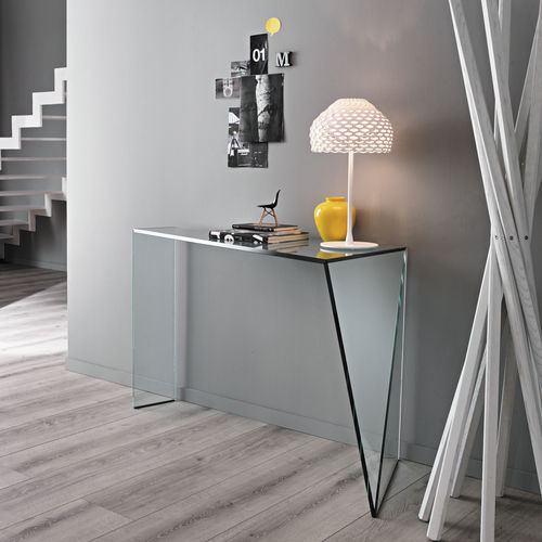 Moderner Konsolentisch - PENROSE - TONELLI Design - Glas / rechteckig / für Privatgebrauch
