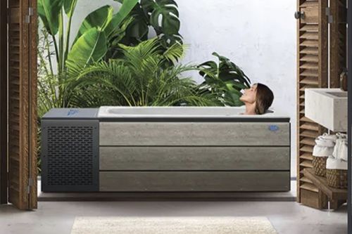 Whirlpool zum Aufstellen - The Patio Chill - Cal Spas - rechteckig / 1 Platz / Acryl