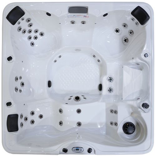 Whirlpool zum Aufstellen - Atlantic Plus - Cal Spas - quadratisch / Sechssitzer / Acryl