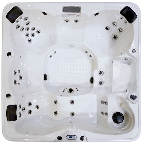 Whirlpool zum Aufstellen - Atlantic Plus - Cal Spas - quadratisch / Sechssitzer / Acryl