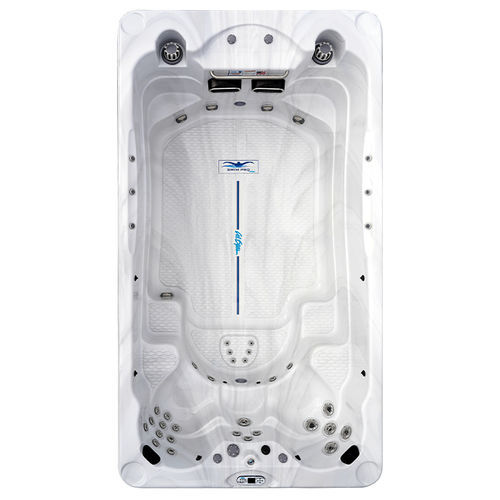 Schwimm-Hot-Tub / zum Aufstellen - Freestyle - Cal Spas - rechteckig / Viersitzer / Acryl