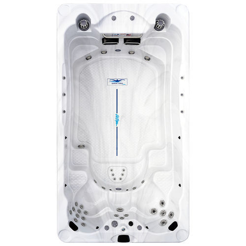 Schwimm-Hot-Tub / zum Aufstellen - Freestyle-X - Cal Spas - rechteckig / Viersitzer / Acryl