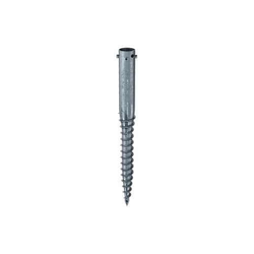 Schraubpfahl - G 114x1300-4xM16 - Krinner Schraubfundamente - galvanisiertem Stahl / für Holzhaus
