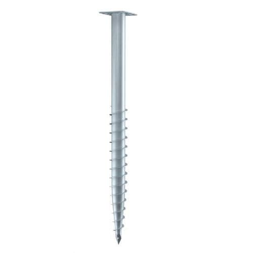 Schraubpfahl - F 76X1600-R  - Krinner Schraubfundamente - galvanisiertem Stahl / für Hausfundamente
