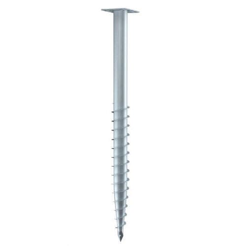 Schraubpfahl - F 76X1300-R  - Krinner Schraubfundamente - galvanisiertem Stahl / für Hausfundamente / Röhren