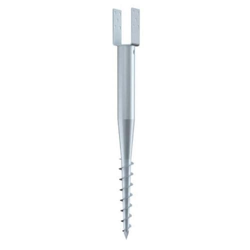 Schraubpfahl - U 66X730-111 - Krinner Schraubfundamente - galvanisiertem Stahl / für Holzhaus