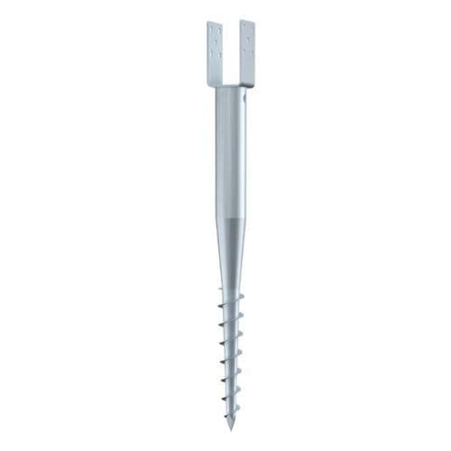 Schraubpfahl - U 66X6550-71 - Krinner Schraubfundamente - galvanisiertem Stahl / für Holzhaus