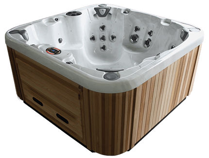 Whirlpool zum Aufstellen - TRADITIONAL : ZENITH - COAST SPAS - quadratisch / Sechssitzer / für Privatgebrauch