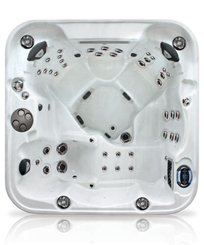 Whirlpool zum Aufstellen - CURVE : VANTAGE  - COAST SPAS - quadratisch / Fünfsitzer / für Privatgebrauch